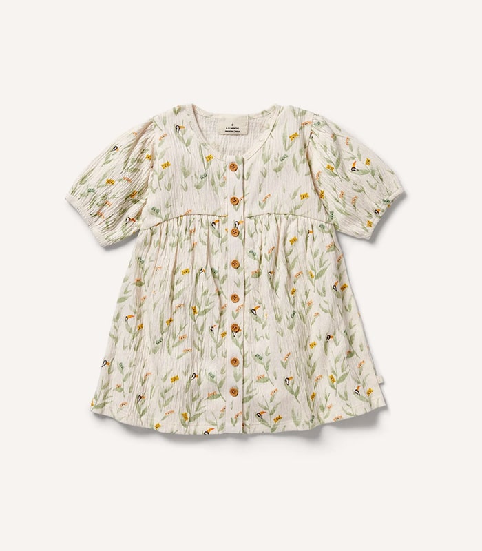 w-bcs-dresses-4-1 Crinkle Button Dress — изображение 1