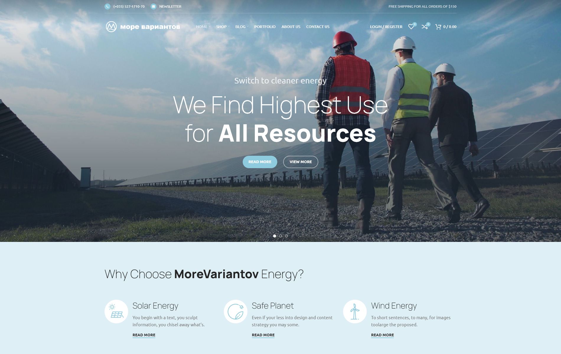 Product screenshot alternative-energy 1900x1200 Скриншот демо-сайта alternative-energy