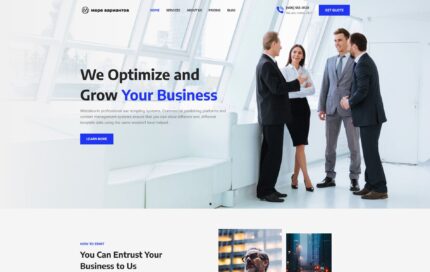 Скриншот демо-сайта corporate-2