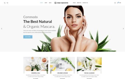 Скриншот демо-сайта cosmetics