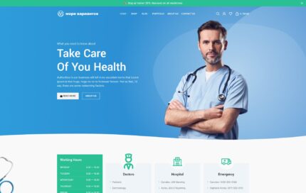 Скриншот демо-сайта medical