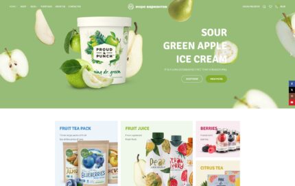 Скриншот демо-сайта organic