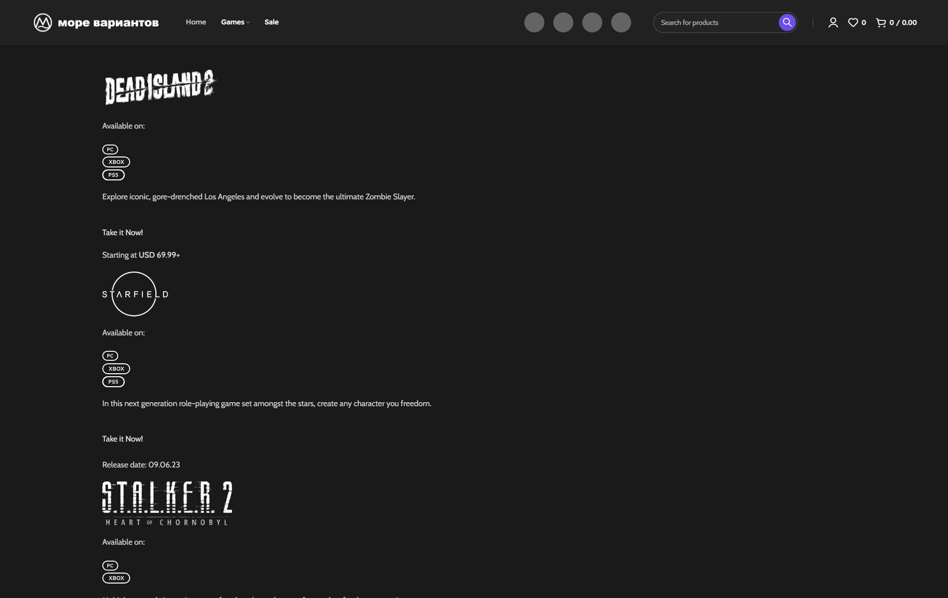 Games Dark preview screenshot Games Dark — изображение 1